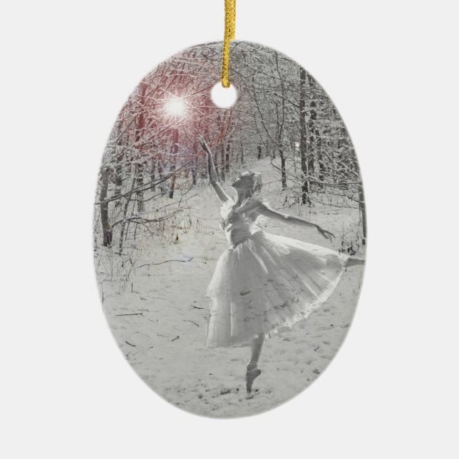 Die Schneekönigin Keramik Ornament (Vorne)