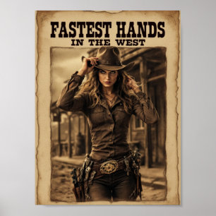 Die schnellsten Hände im Westen - das legendäre Co Poster
