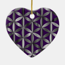 Die schöne Blume des Lebens Valentinstag Baum Keramik Ornament