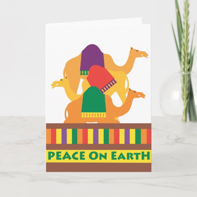 Die schöne Camel-Ferienkarte Feiertagskarte (Vorderseite)