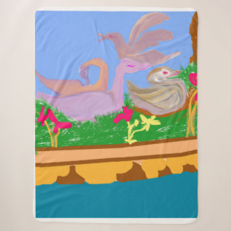 Die schöne Gans am Meer Sherpadecke
