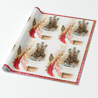 Die Schöne in Rosa und das Biest Geschenkpapier