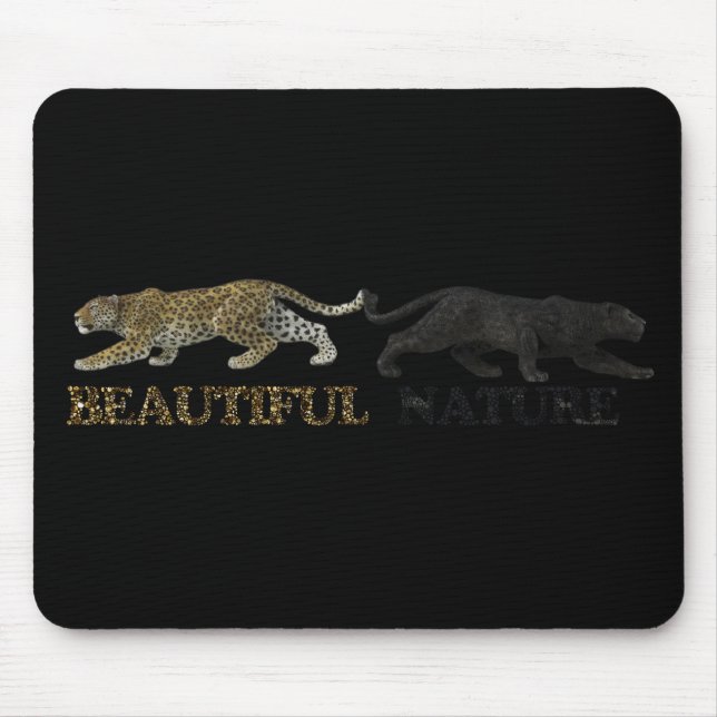 Die schöne Leopardenlandschaft Mousepad (Vorne)