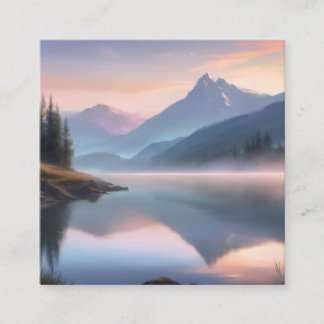 Die schöne Natur Quadratische Visitenkarte