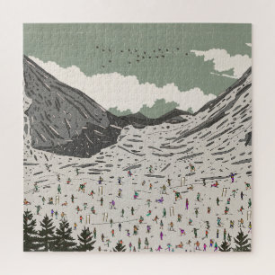 Die schöne Winter-Skilandschaft