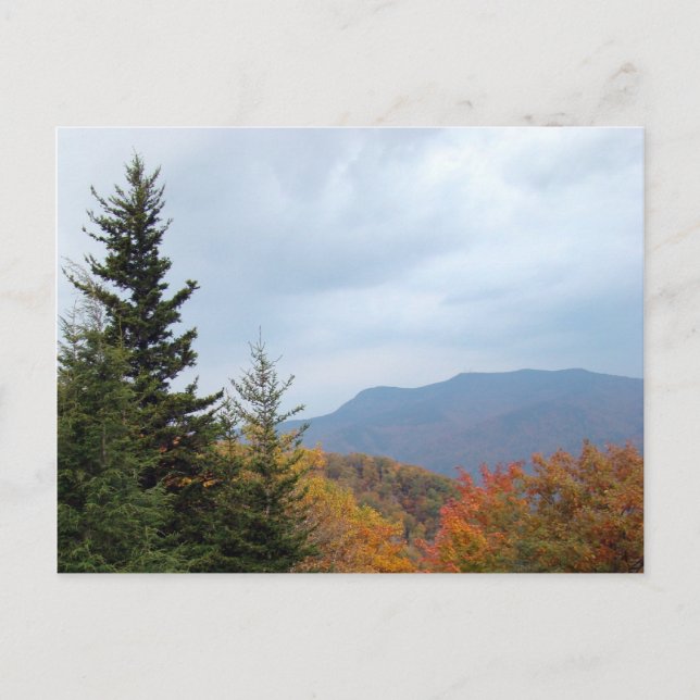 Die schönen blauen Ridge-Berge Postkarte (Vorderseite)