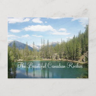 Die schönen kanadischen Rockies Postkarte