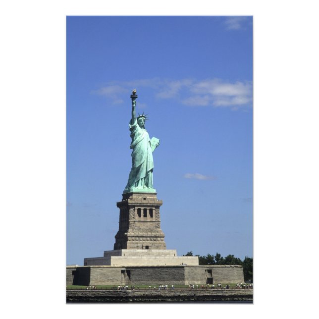 Die Schönheit der berühmten Freiheitsstatue auf Fotodruck (Vorne)