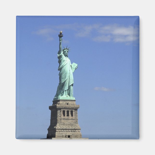 Die Schönheit der berühmten Freiheitsstatue auf Magnet (Vorne)