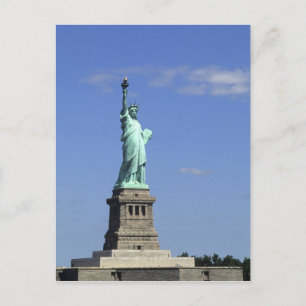 Die Schönheit der berühmten Freiheitsstatue auf Postkarte