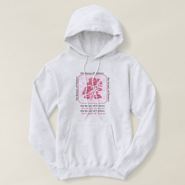 die Schönheit der Blume Hoodie (Design vorne)
