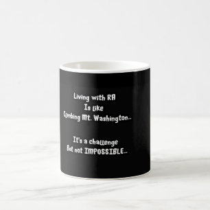 Die Schönheit der Herausforderung Kaffeetasse