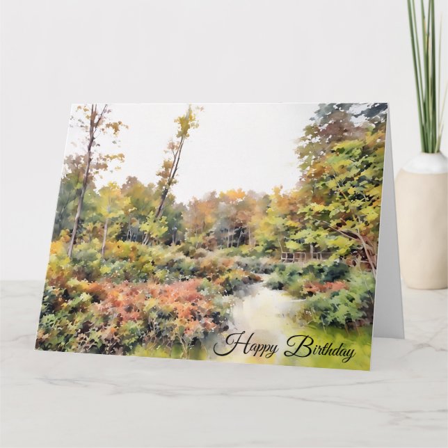 Die Schönheit der Natur - Geburtskarte Karte (Vorderseite)