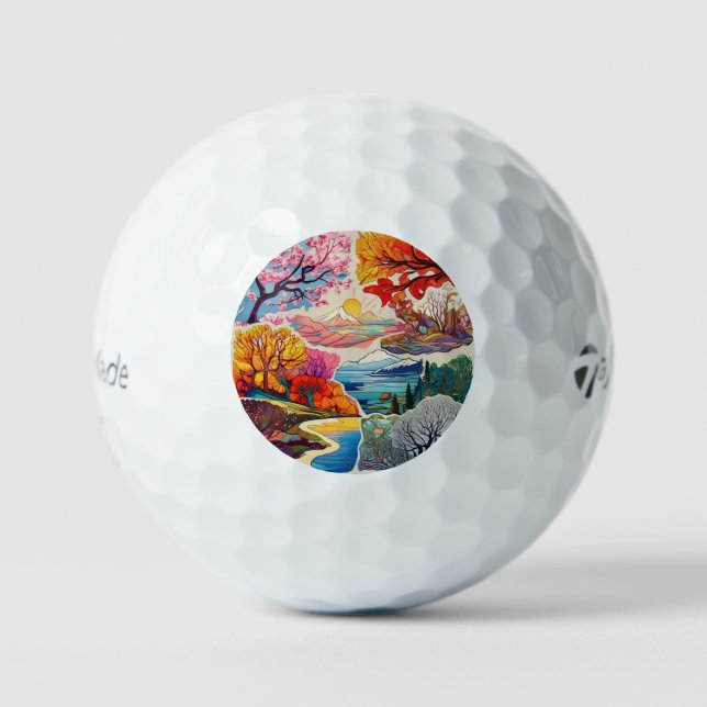 "Die Schönheit der Natur offenbart" Golfball (Vorderseite)