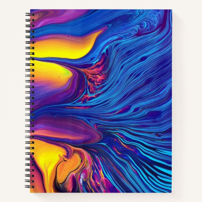 Die Schönheit des Chaos Spiral-Notebooks Notizbuch (Vorderseite)