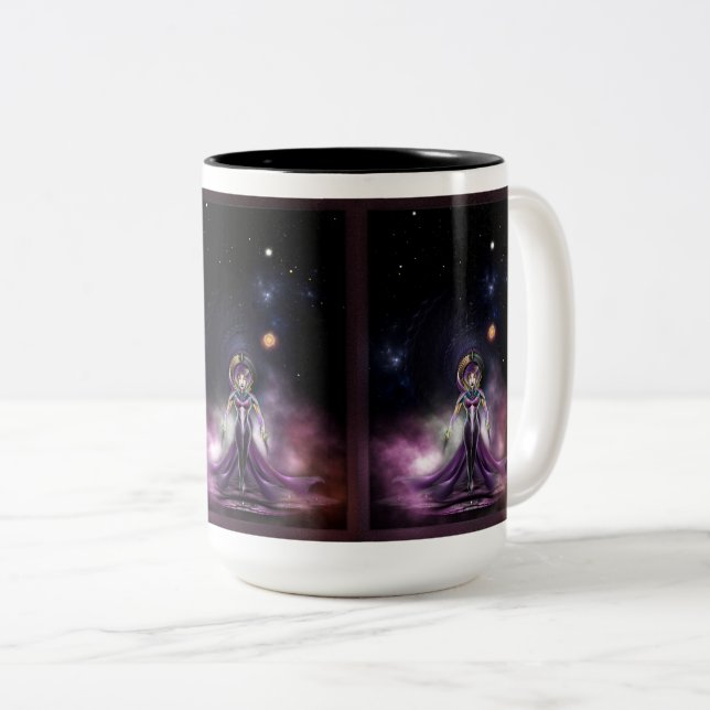 Die Schönheit des Fraktals von Trilia Zweifarbige Tasse (VorderseiteRechts)