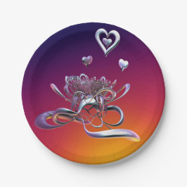 Die Schönheit des Herzens Pappteller