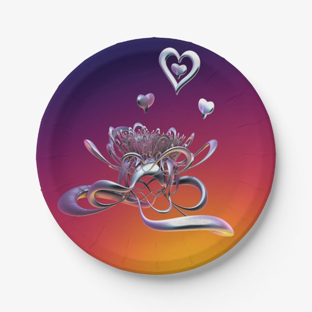 Die Schönheit des Herzens Pappteller (Vorderseite)