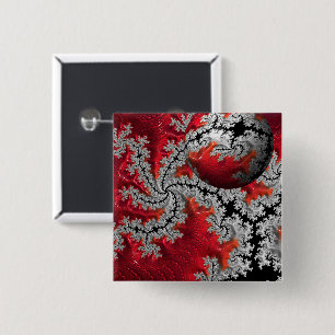 Die Schönheit des Mandelbrots-Abzeichens Button