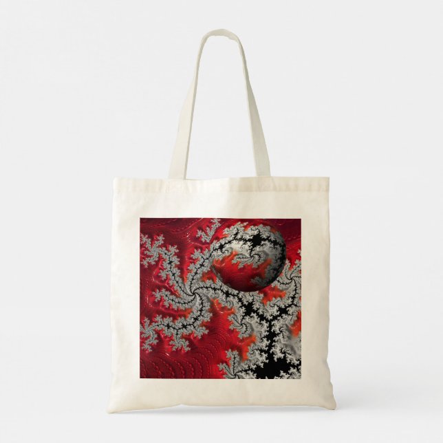 Die Schönheit des Mandelbrots Budget Tote Bag Tragetasche (Rückseite)