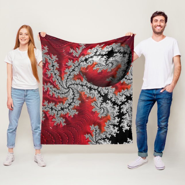 Die Schönheit des Mandelbrots Fleece Blanket (Beispiel)