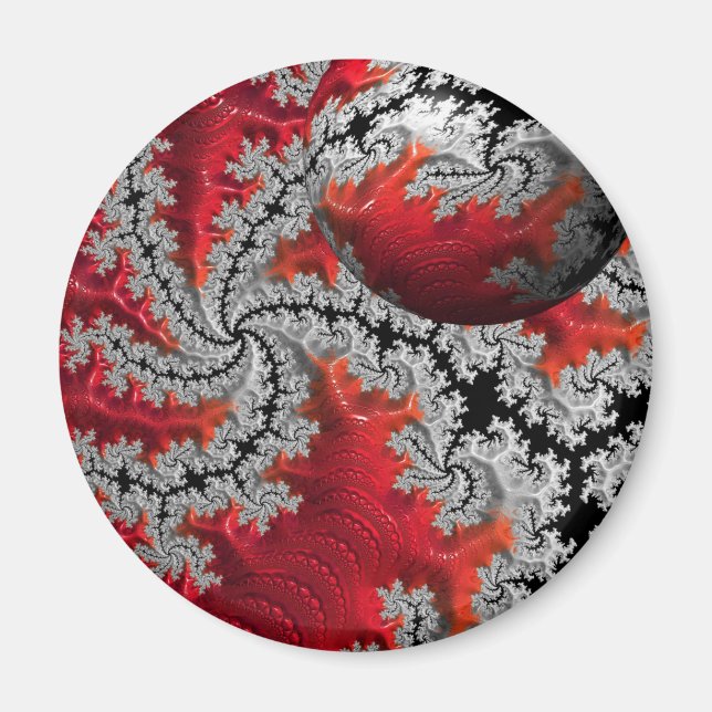 Die Schönheit des Mandelbrots Magnet (Vorne)