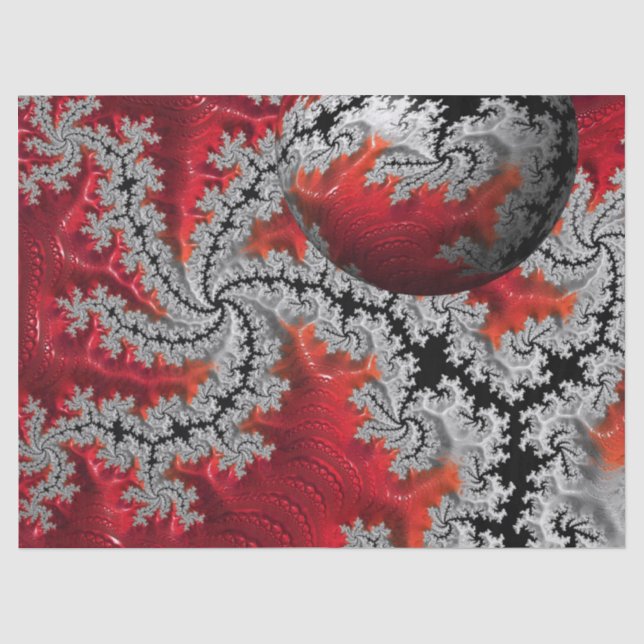 Die Schönheit des Mandelbrots-Papiers Seidenpapier (Vorderseite)