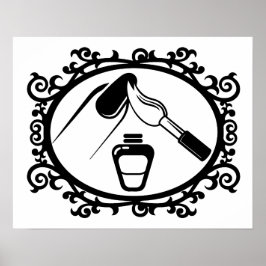 Die Schönheit des nagelpolnischen Designs Poster