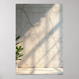 Die Schönheit des Verfalls: Wabi-Sabi-Minimalist-W Poster