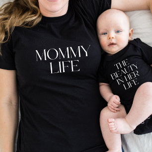 Die Schönheit in ihrem Leben Muttertags-Matching Baby Strampler