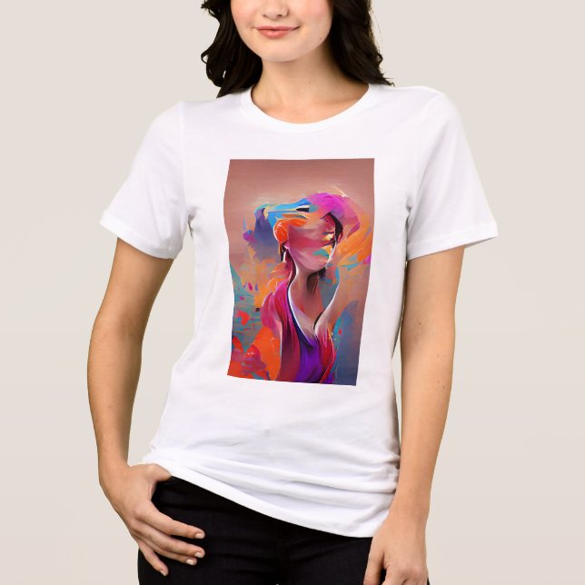 die Schönheit innen Tri-Blend Shirt (Vorderseite)
