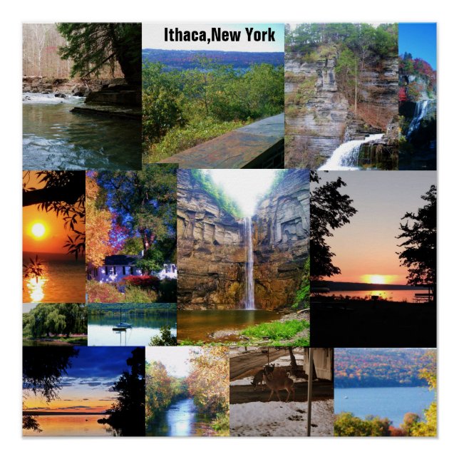 DIE SCHÖNHEIT ITHACAS, NEW YORK POSTER (Vorderseite)