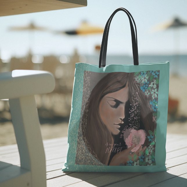 Die Schönheit liegt in Ihrem Herzen Tasche (The Beauty is in your HEART Tote Bag)