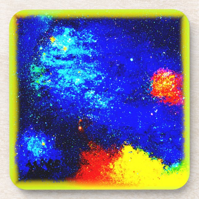 Die Schönheit Nebulas und Galaxien. Jetzt kaufen Getränkeuntersetzer (Vorderseite)