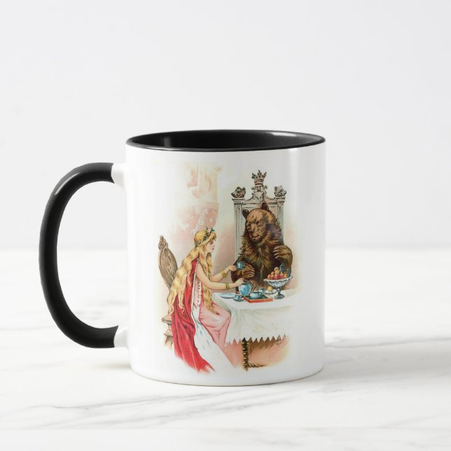 Die Schönheit und die Tasse des Brotes (Links)