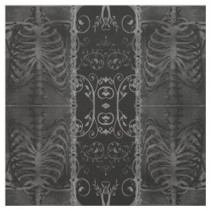 Die Schönheit von Death Damask Skelett Goth Stoff