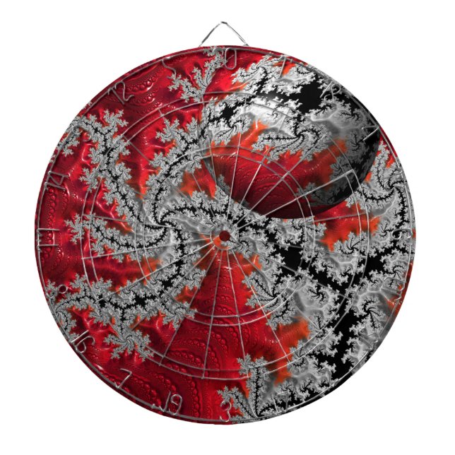 Die Schönheit von Mandelbrots Dartboard Dartscheibe (vorne)