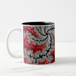 Die Schönheit von Mandelbrots zwei tone Tasse