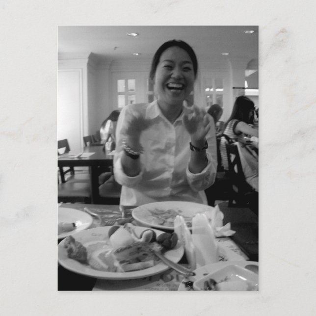 Die schönste Frau der Welt Postkarte (Vorderseite)