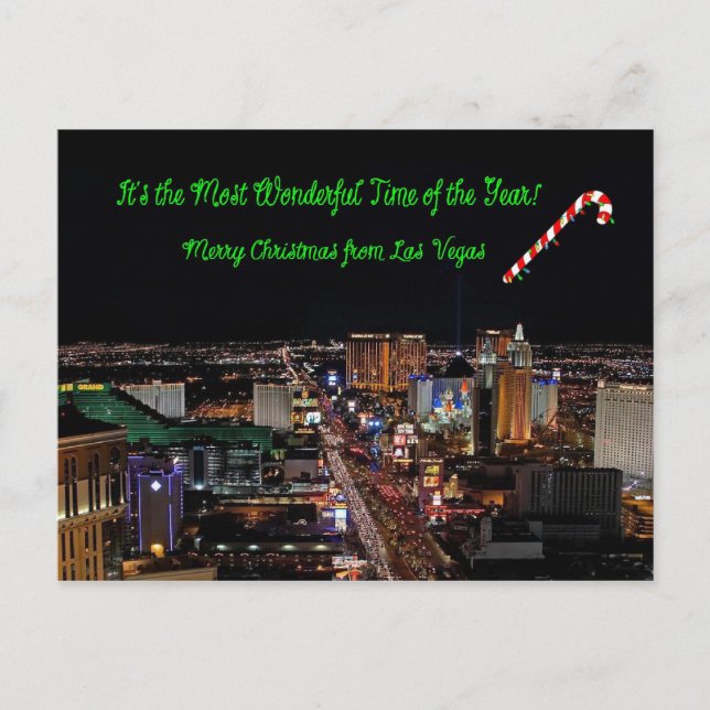 Die schönste Weihnachtskarte des Jahres Feiertagspostkarte (Vorderseite)