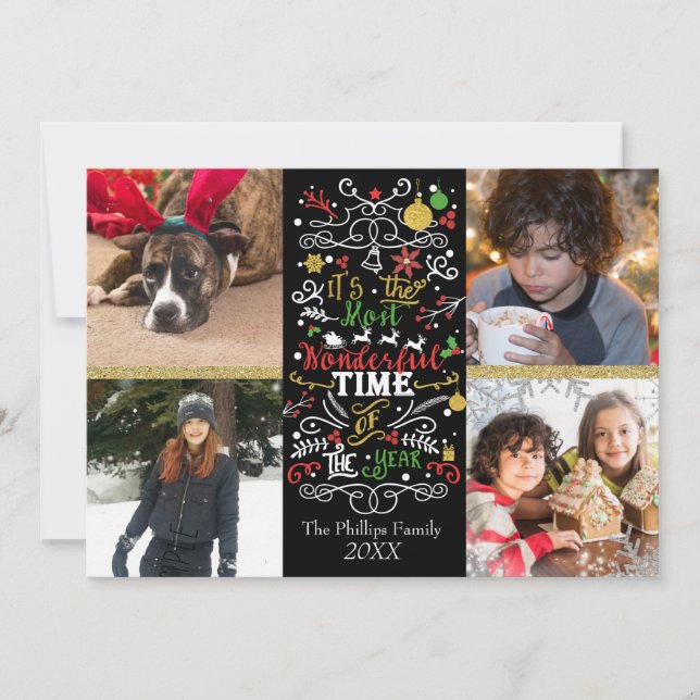 Die schönste Zeit des 4. Fotos Weihnachten (Vorderseite)
