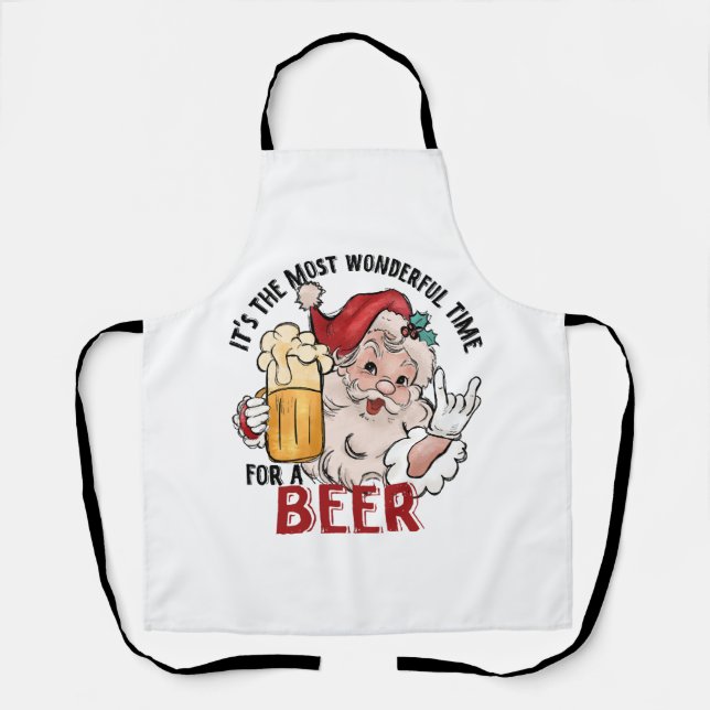 Die schönste Zeit für ein Bier Schürze (Vorderseite)