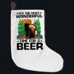 Die schönste Zeit für einen Bierurlaub Kleiner Weihnachtsstrumpf<br><div class="desc">witzig, xmas, ferien, santa, winter, fröhliche Weihnachten, schnee, film, albday, Spaß</div>