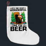Die schönste Zeit für einen Bierurlaub Kleiner Weihnachtsstrumpf<br><div class="desc">witzig, xmas, ferien, santa, winter, fröhliche Weihnachten, schnee, film, albday, Spaß</div>