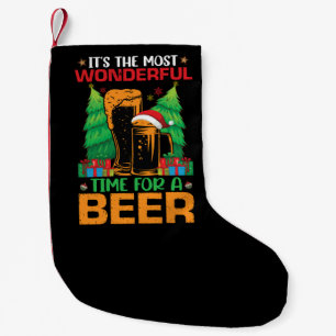 Die schönste Zeit für einen Bierurlaub Kleiner Weihnachtsstrumpf