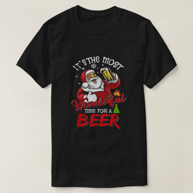 Die schönste Zeit für einen Bierurlaub T-Shirt (Design vorne)