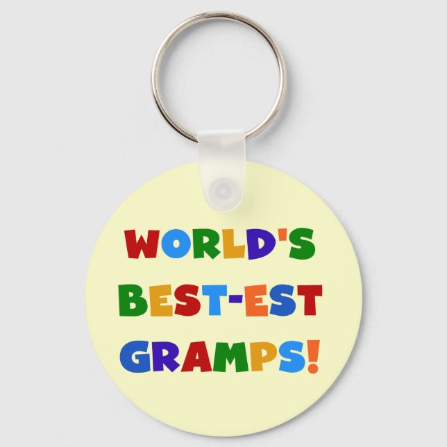 Die schönsten Gramps der Welt in hellen Farben Schlüsselanhänger (Vorderseite)