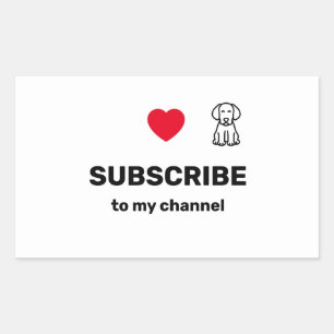 Die schönsten YouTube-Aufkleber Rechteckiger Aufkleber