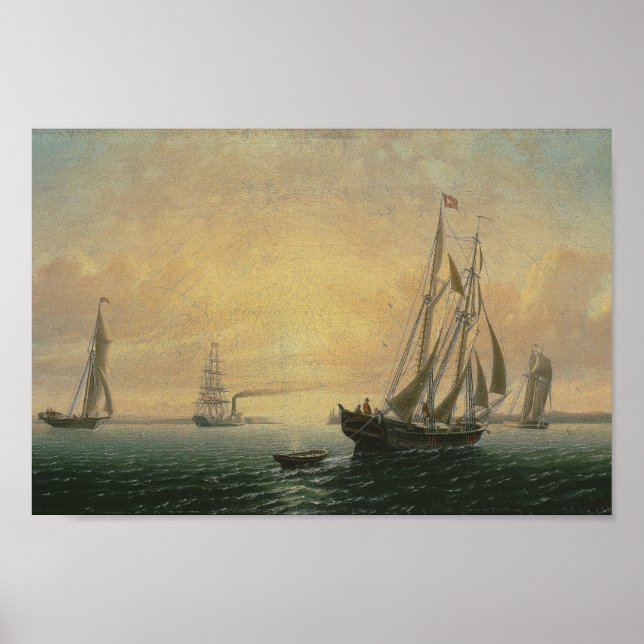 Die Schooner Jane von Bath, Maine Poster (Vorne)