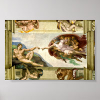Die Schöpfung Adams durch Michelangelo